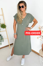 Febe Dress in Kaki