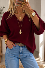 Megan Knit in Bordeaux