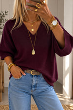 Megan Knit in Burgundy