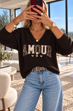 AMOUR Knit in Dark Brown