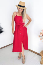 Mona Dress in Red