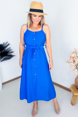 Mona Dress in Royal Blue