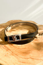 Finca Leather Belt in Black