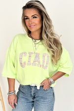 CIAO Sweatshirt in Neon Lime
