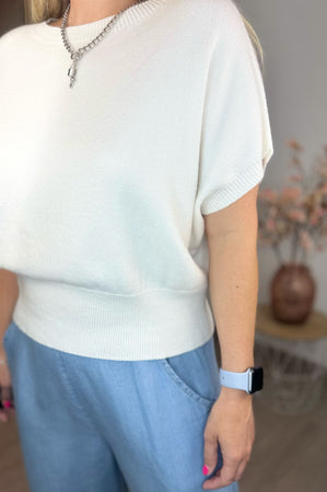 Kay Knit in White