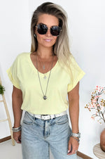 Fay Tee in Pastel Yellow