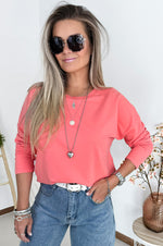 Bessie Longsleeve in Coral