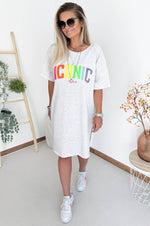ICONIC Sweaterdress in Light Grey