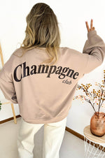 Champagne Club Sweater in Beige