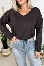 May Longsleeve in Chocolate