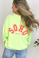 Soho Sweater in Neon Lime