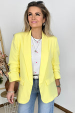 Lexi Blazer in Pastel Yellow