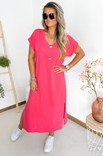 Febe Dress in Strawberry