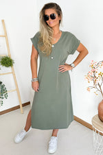 Febe Dress in Kaki