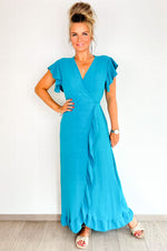 LIVIA DRESS - SOFT TURQUOISE