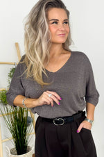 Sparkling Melissa Knit in Taupe