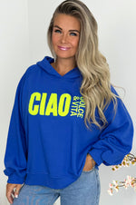 CIAO Hoodie in Royal Blue