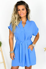 Zara Dress in Sky Blue