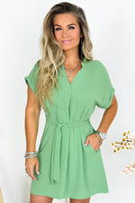 Zara Dress in Soft Green