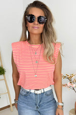 Stien Tee in Yellow & Pink
