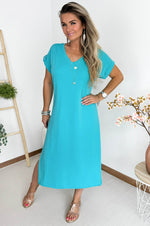 Febe Dress in Turquoise