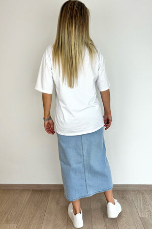 Prosecco Mood Tee in White