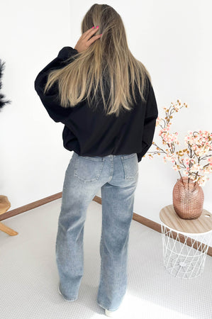 Ada Bomber Jacket by Rut & Circle in Black