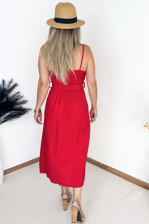 Mona Dress in Red