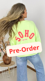 Soho Sweater in Neon Lime