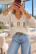 AMOUR Knit in Beige