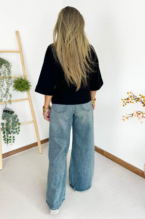 Carrie Cable Knit in Black