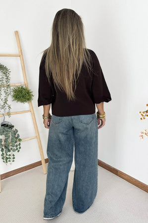 Carrie Cable Knit in Chocolate