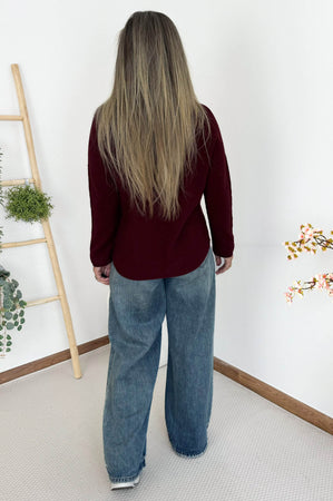 AMOUR Knit in Bordeaux