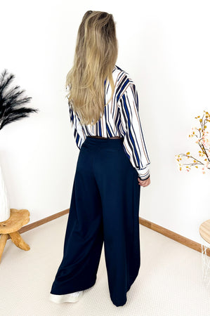Zensa Pants in Navy Blue