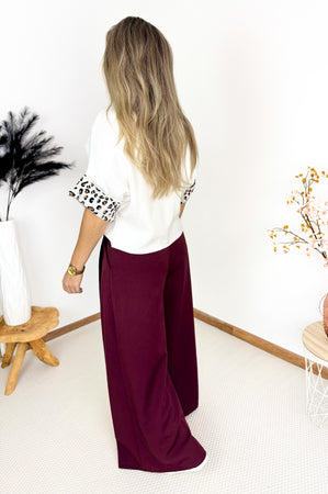 Leonie Knit in White & Leo