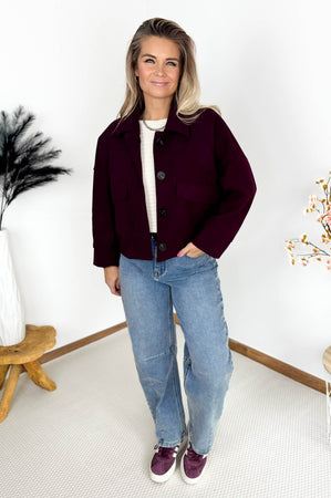 Mona Trenchcote in Burgundy