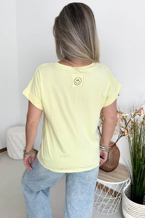 Fay Tee in Pastel Yellow