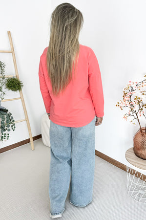 Bessie Longsleeve in Coral