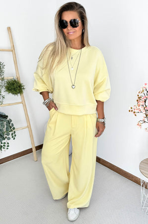 Kate Sweater in Pastel Yellow