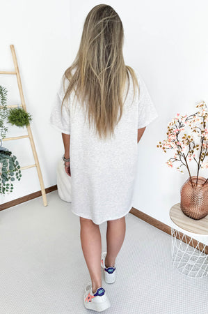 ICONIC Sweaterdress in Light Grey