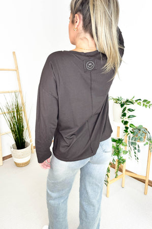 May Longsleeve in Chocolate