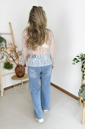 Trixie Lace Top in White