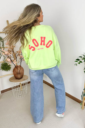 Soho Sweater in Neon Lime