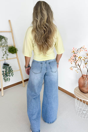 Flikka Top in Pastel Yellow