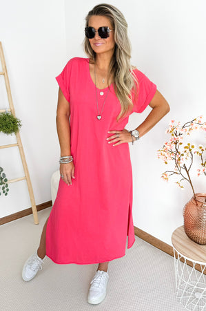 Febe Dress in Strawberry
