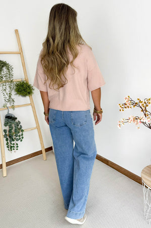 Megan Knit in Pastel Pink