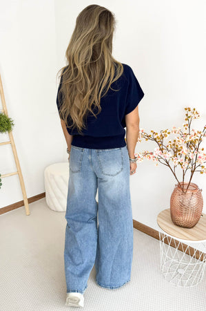 Kay Knit in Navy Blue