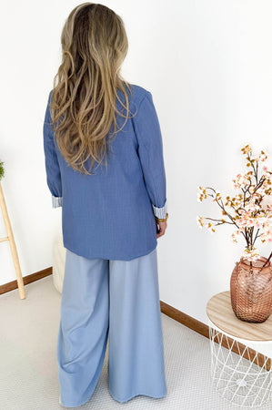 Elvie Blazer in Jeans BLue