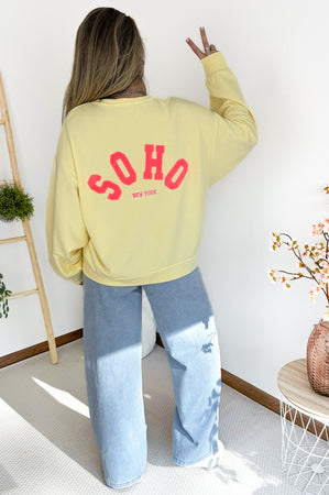 Soho Sweater in Pastel Yellow