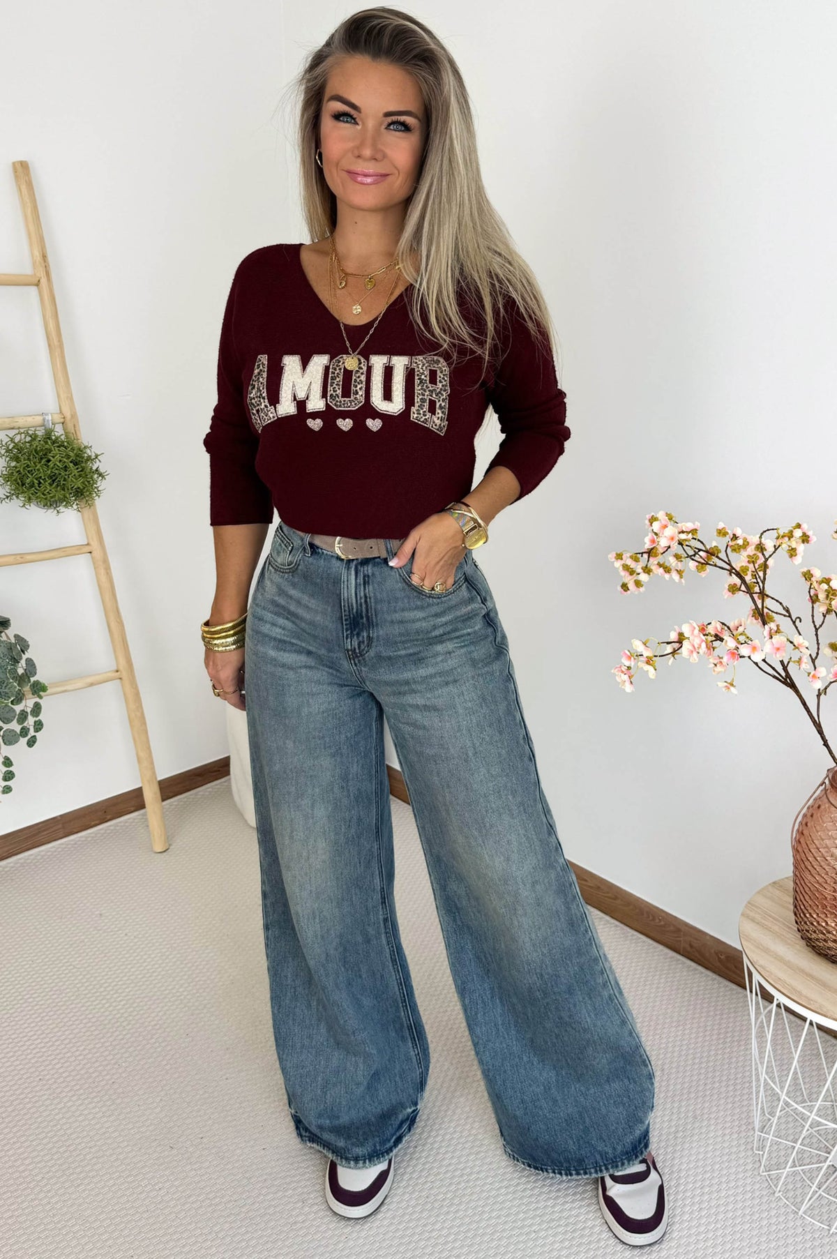AMOUR Knit in Bordeaux – foto 2